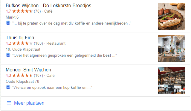 seo lokale zoekresultaten